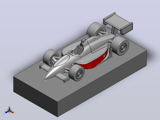 F1 赛车空气动力学分析正等轴测缩略图