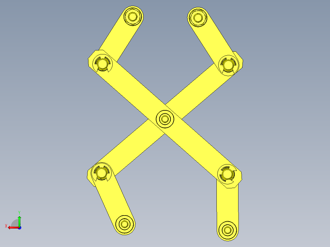 缩放仪式省空间长行程机构后视图