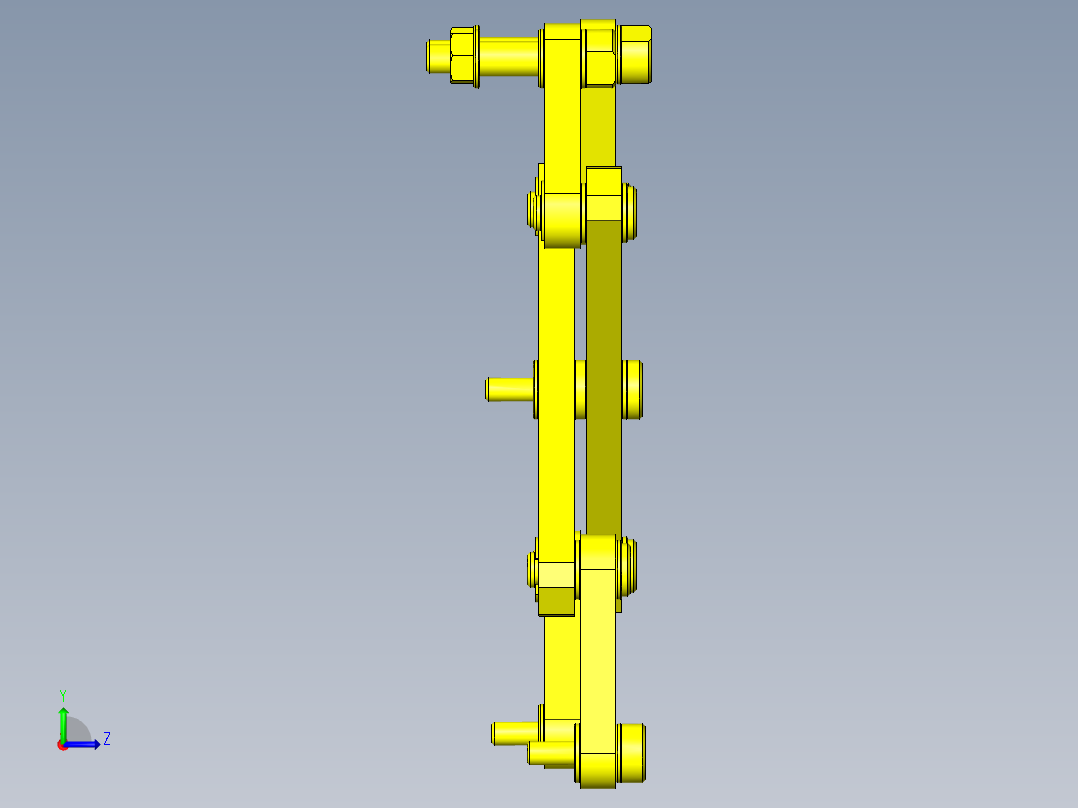 缩放仪式省空间长行程机构左视图