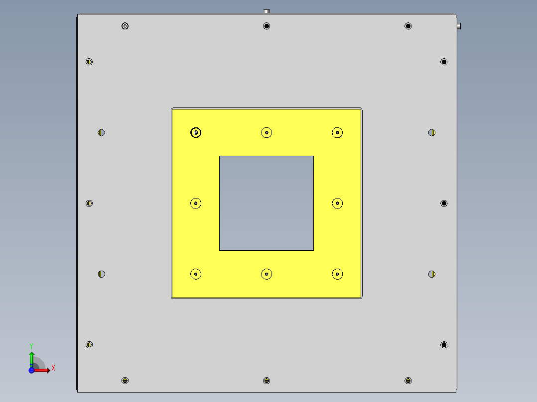自动换气机构前视图