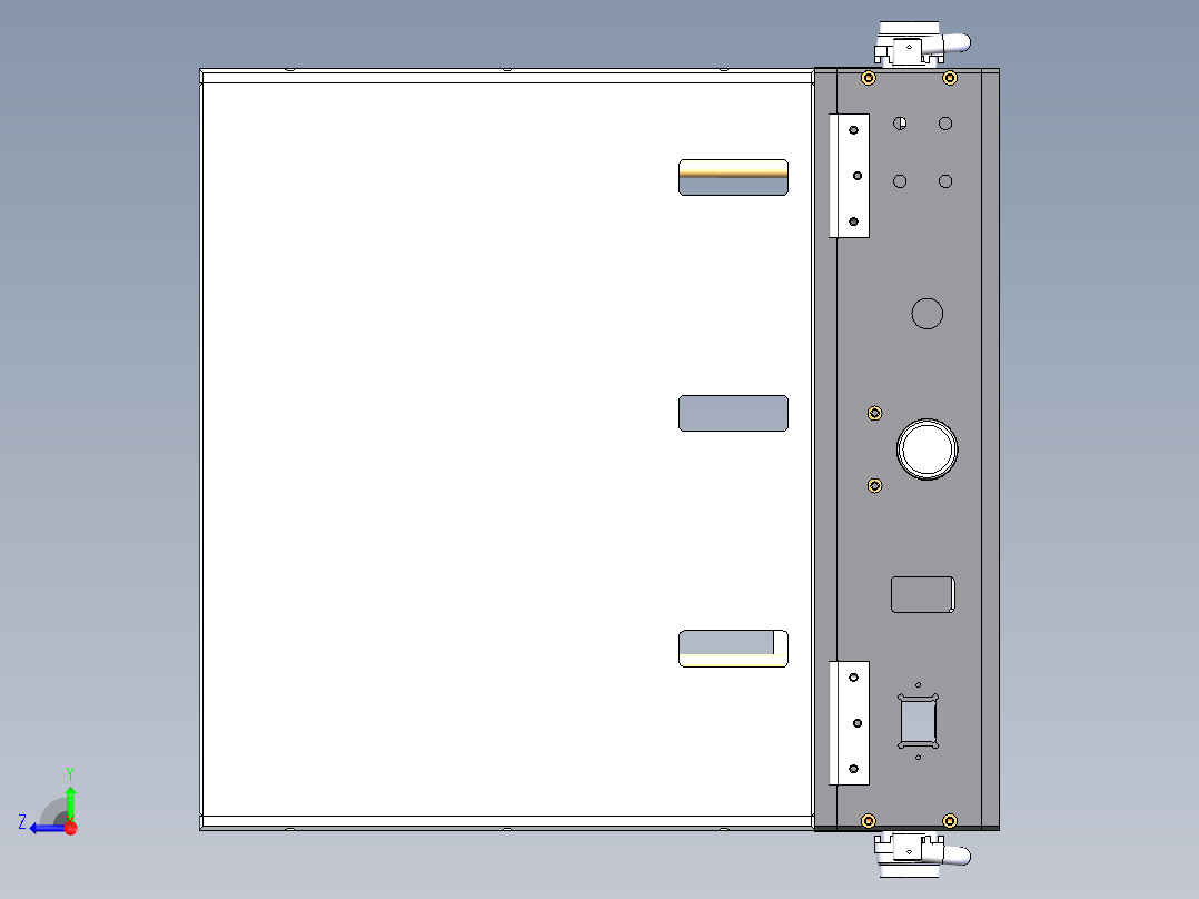 导通测试治具模型右视图