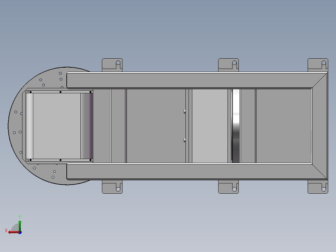 K3472-L型变位机 3D后视图