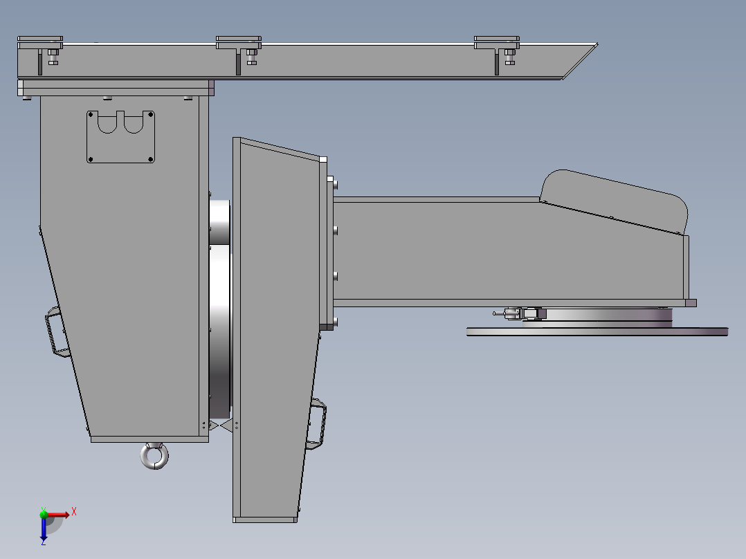 K3472-L型变位机 3D俯视图