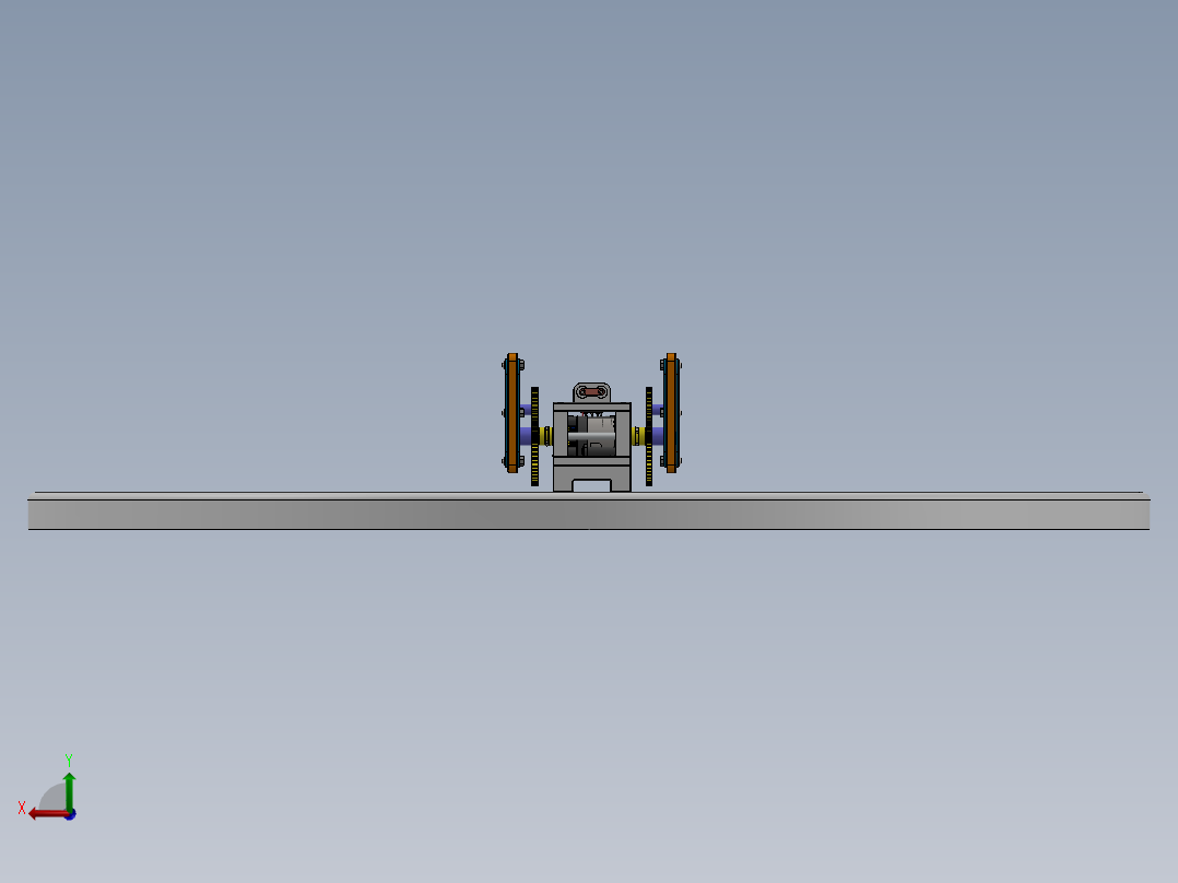 Walking xvii玩具步行机3D图纸 Solidworks2018设计 附多种格式后视图