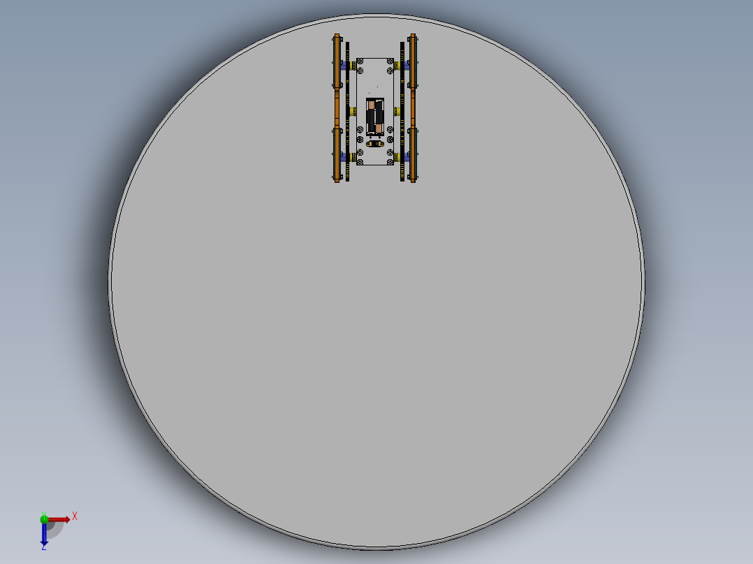 Walking xvii玩具步行机3D图纸 Solidworks2018设计 附多种格式俯视图