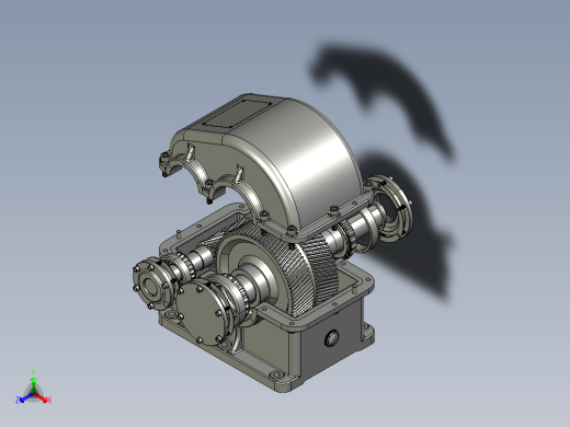 H1减速器、减速机3D模型