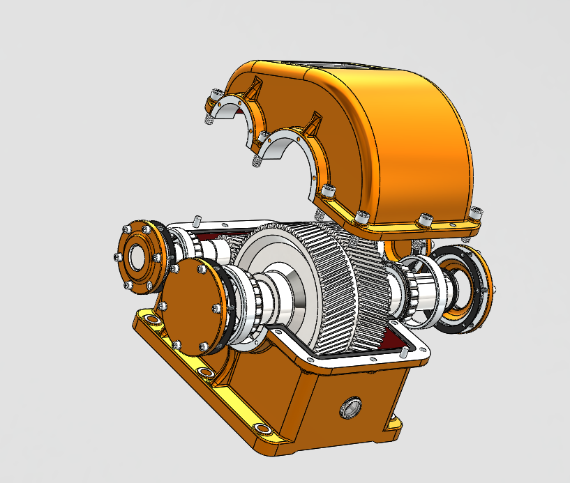 H1减速器、减速机3D模型