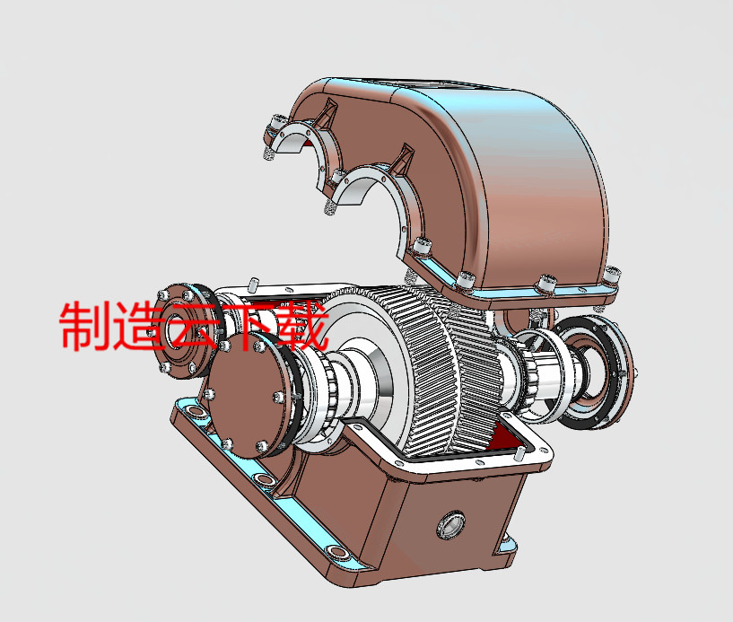 H1减速器、减速机3D模型