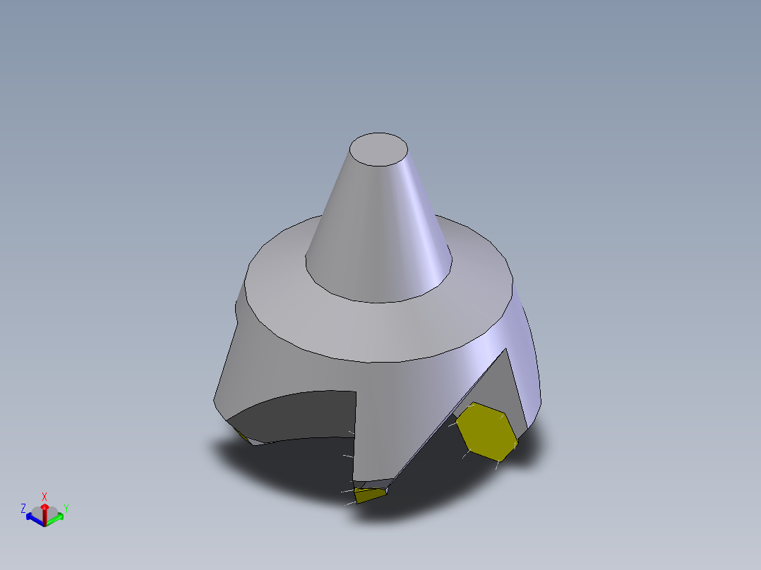 面铣刀2016正等轴测图