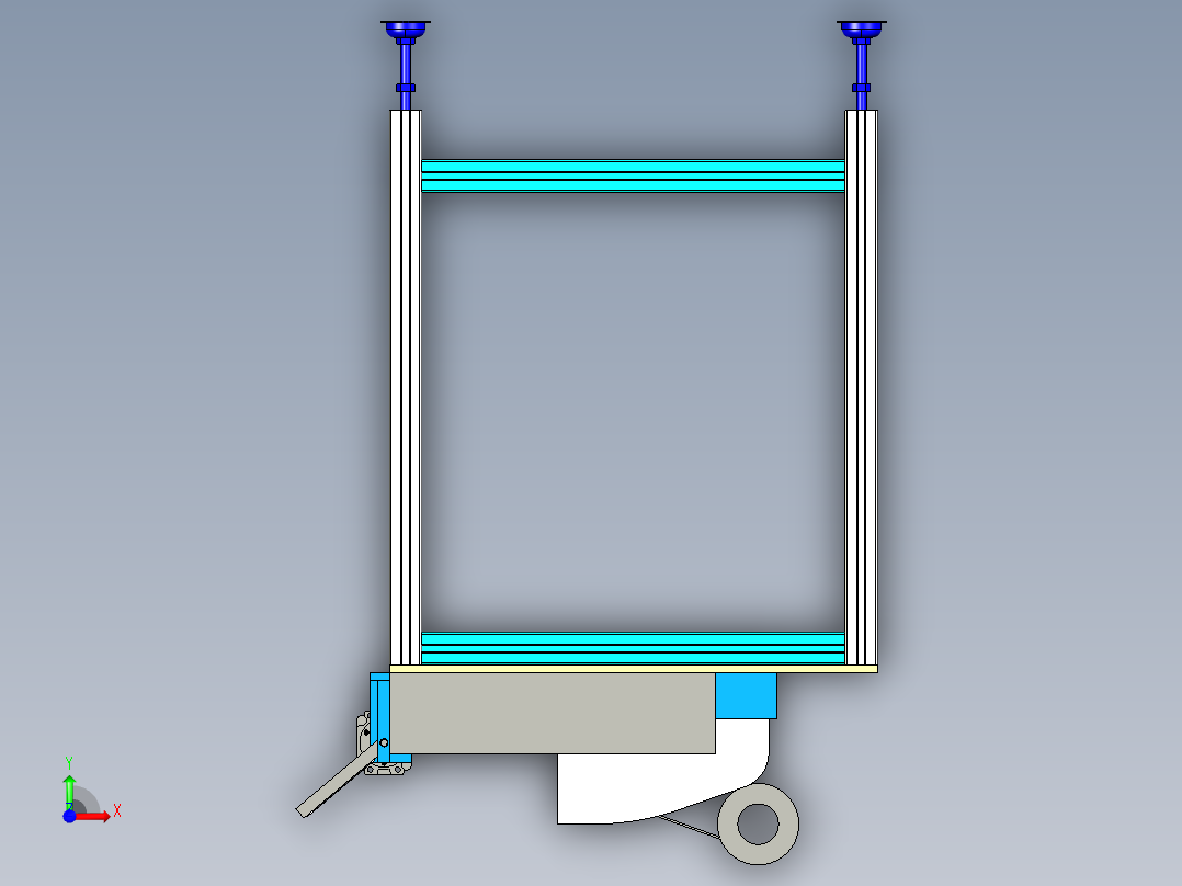 半自动贴膜机前视图