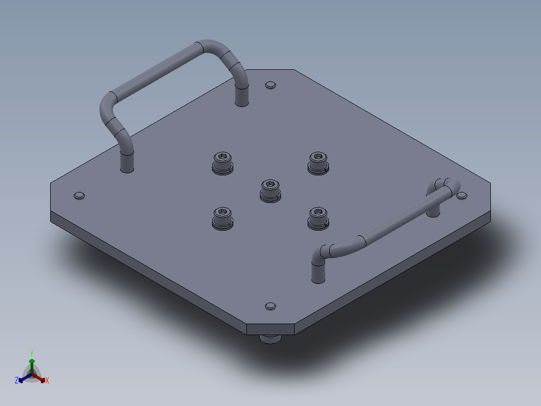 成型薄板零件的吸附夹具