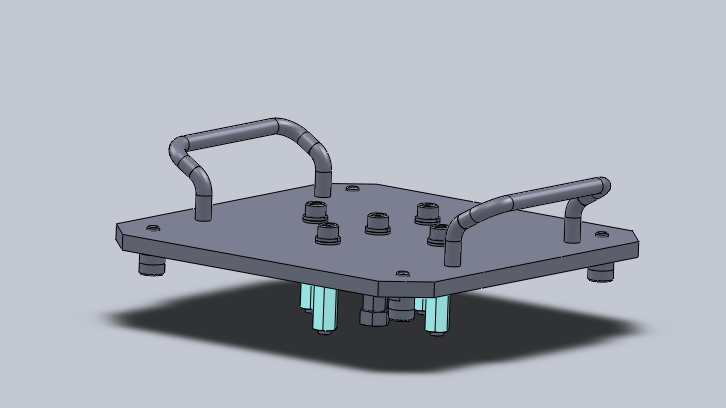 成型薄板零件的吸附夹具