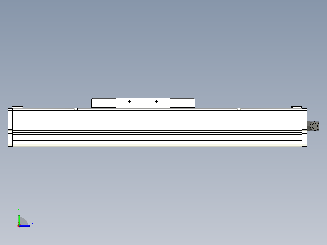 Toyo东佑达直线模组-ECH14-100-M+煞車左视图