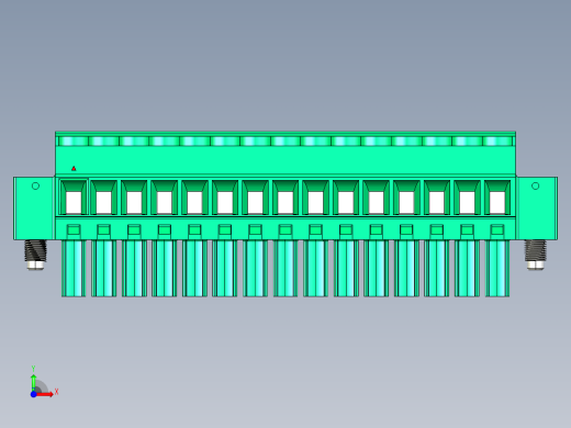 DEGSON 15EDG（公头） 3.5mm 螺钉锁紧，插拔式接线端子 FullPack-15EDGKBM-3.5-15P-14-00AH前视缩略图