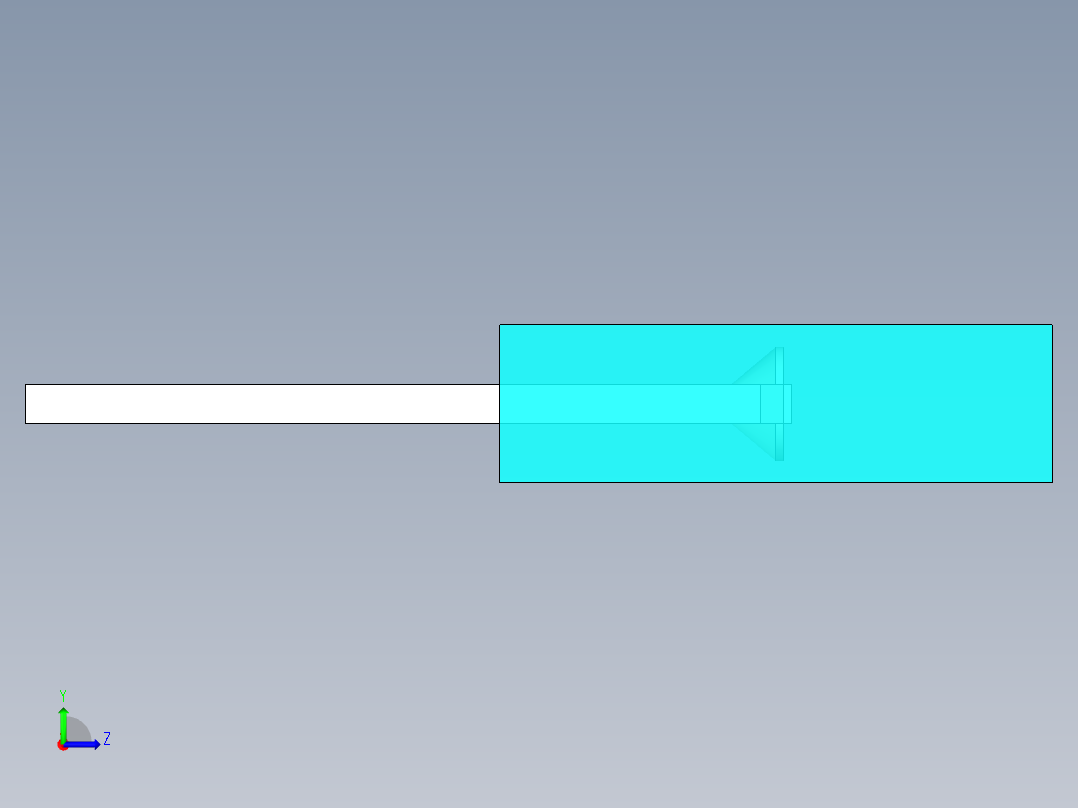 LED_Rectangular_Cyan_2x5x7mm左视图