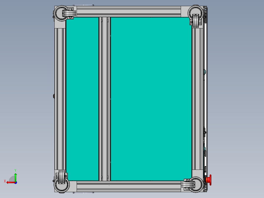 减震垫压组装半自动设备后视图