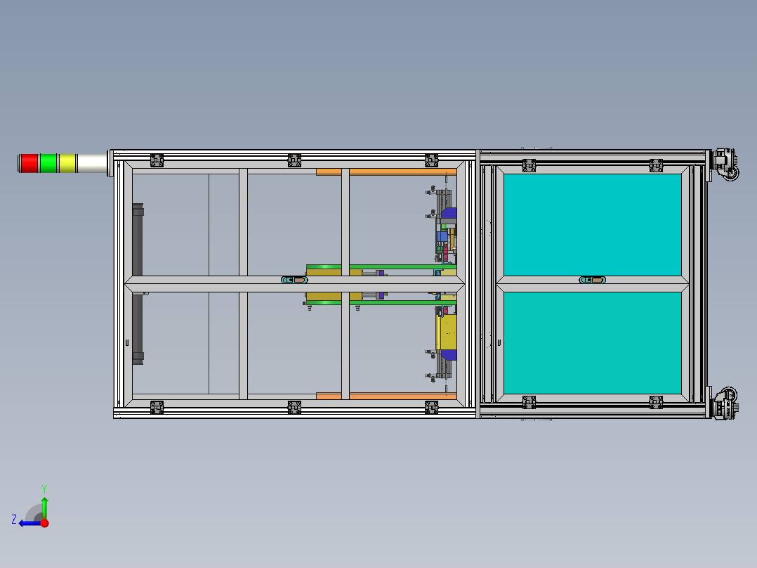 减震垫压组装半自动设备右视图