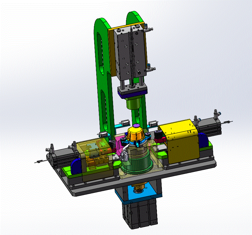 减震垫压组装半自动设备