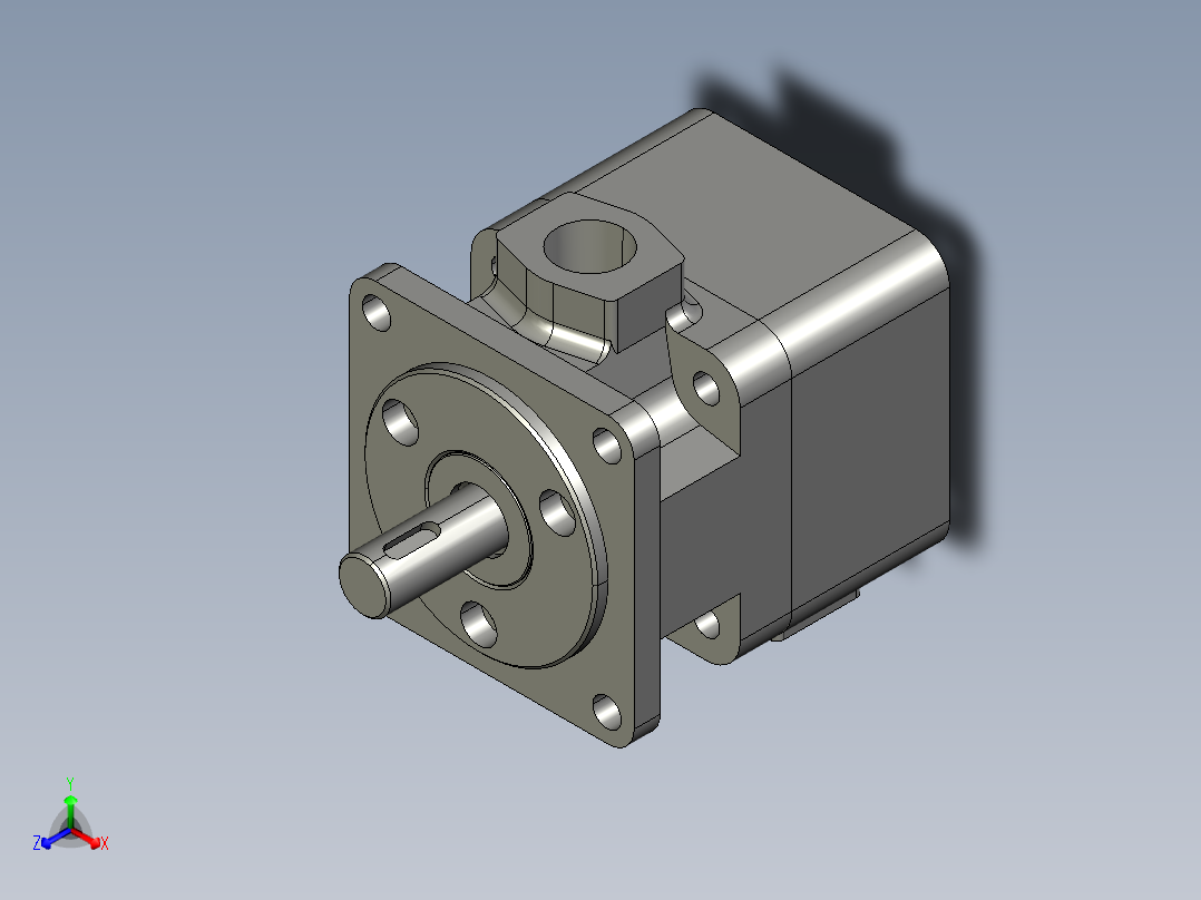 YB1-25型叶片泵主视图