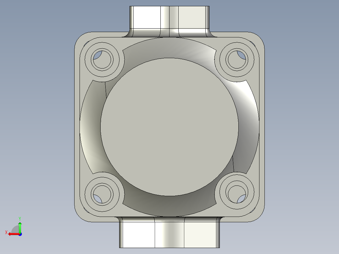 YB1-25型叶片泵后视图