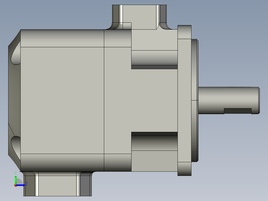 YB1-25型叶片泵左视图