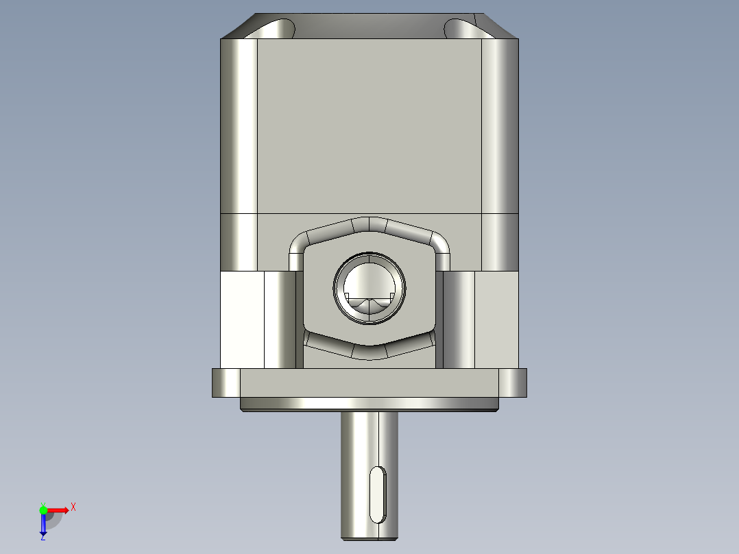 YB1-25型叶片泵俯视图