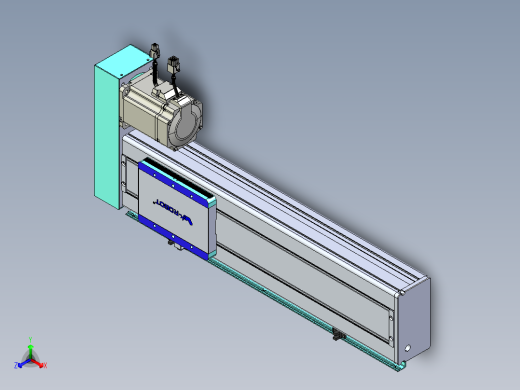 威洛博VC丝杆传动-无尘环境VC14-Lxx-C-S350-BR-ZP75-C3正等轴测缩略图