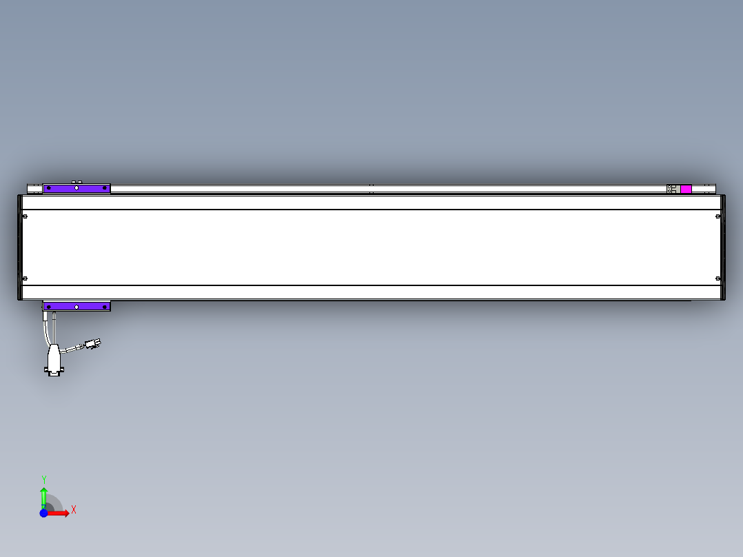 威洛博VL系列直线电机模组-VL17E1-S950前视图