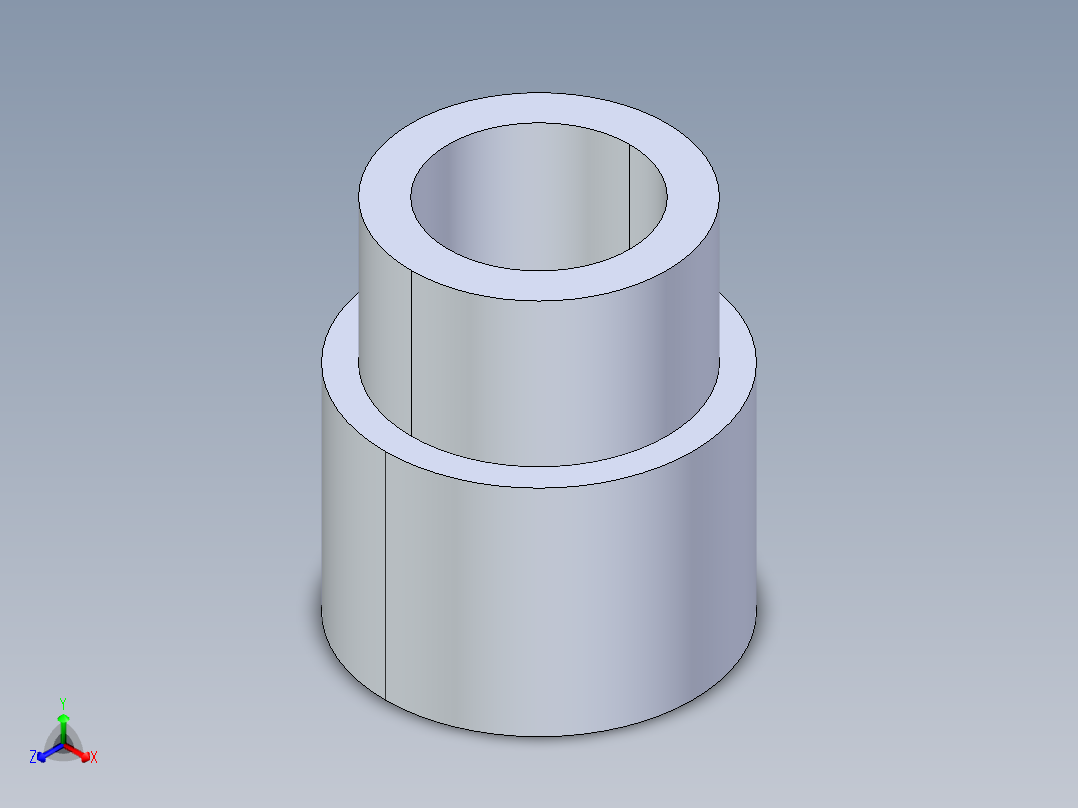 聚氯乙烯配件11-Sch80_ReducerCoupling_SxS_829-168_1.25in x 1in主视图