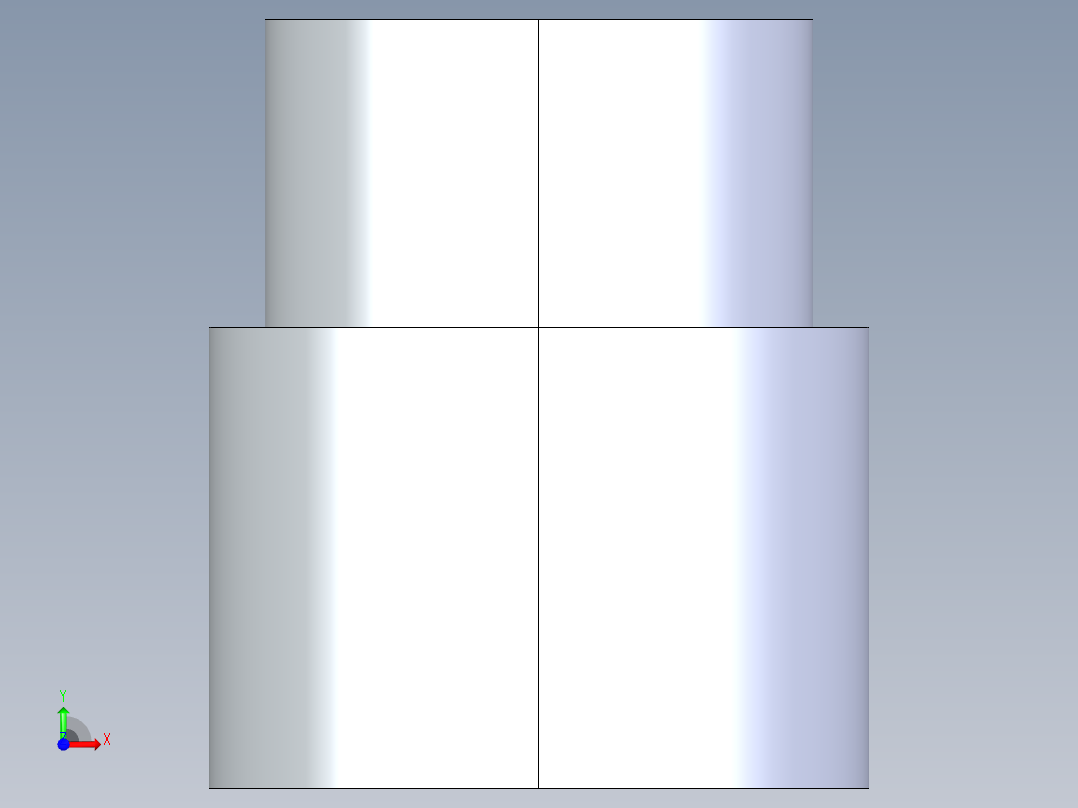 聚氯乙烯配件11-Sch80_ReducerCoupling_SxS_829-168_1.25in x 1in前视图