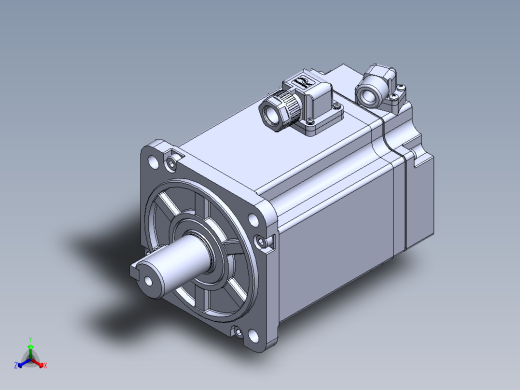 汇川电机（750w低惯量普通）MS1H1-75B30CB-A331Z 外形图