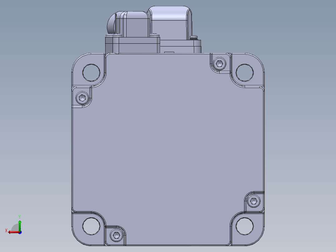 汇川电机（750w低惯量普通）MS1H1-75B30CB-A331Z 外形图后视图