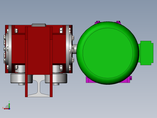 堆垛机行走机构后视缩略图