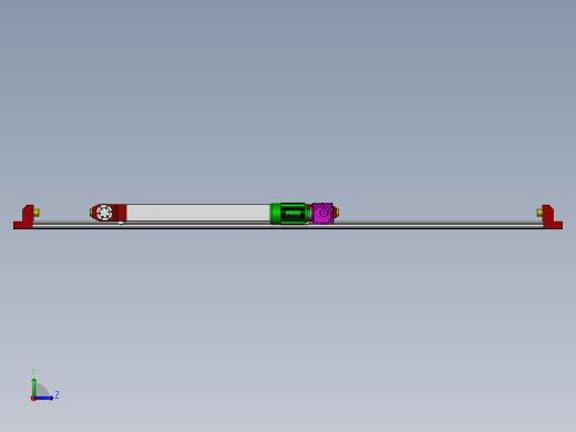 堆垛机行走机构左视缩略图