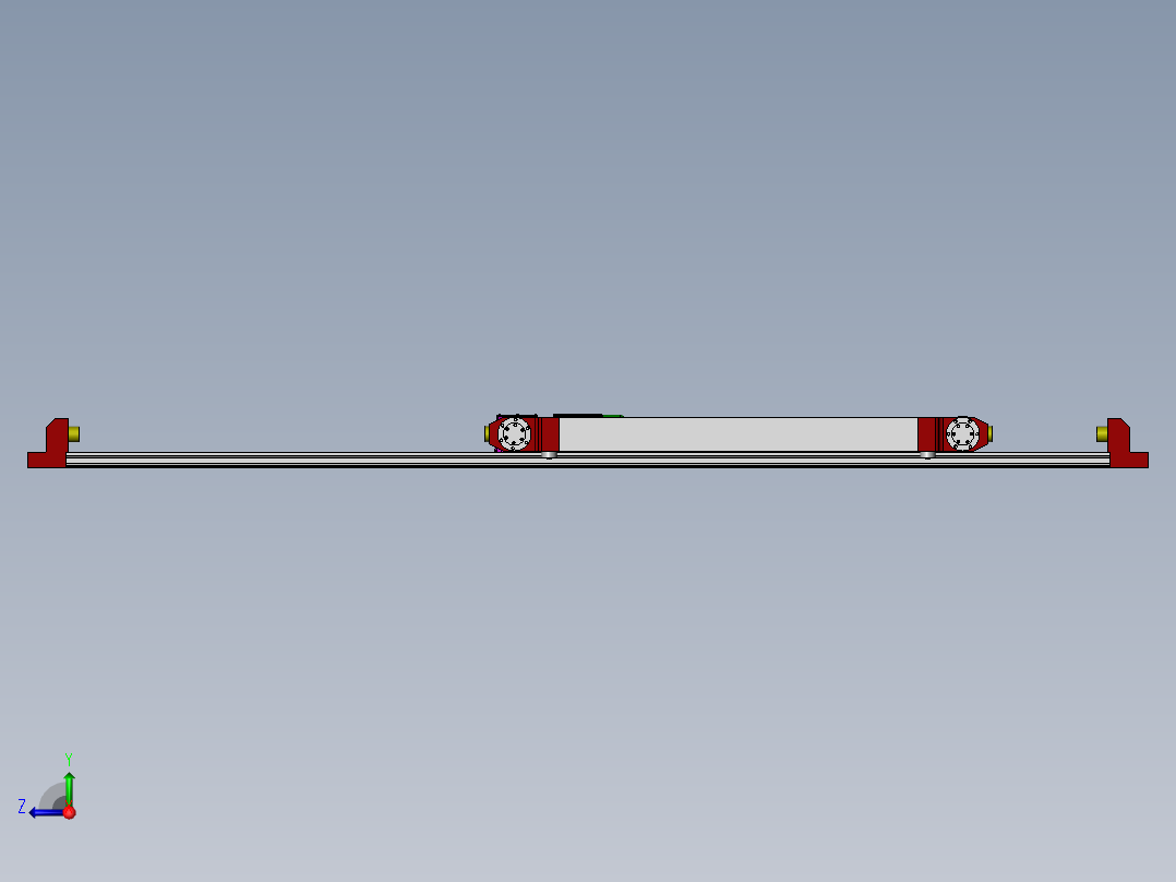 堆垛机行走机构右视图