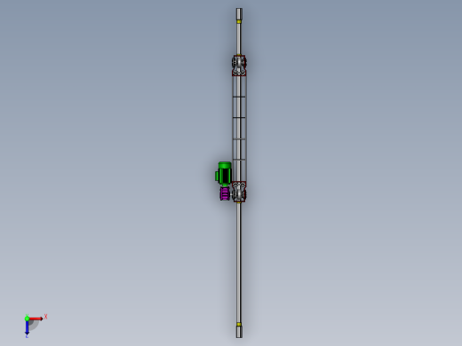 堆垛机行走机构俯视缩略图