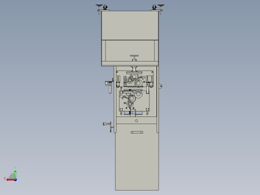 Roller Printing Machine滚筒印刷机3D数模图纸 STEP格式后视缩略图