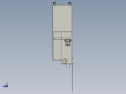 Roller Printing Machine滚筒印刷机3D数模图纸 STEP格式右视缩略图