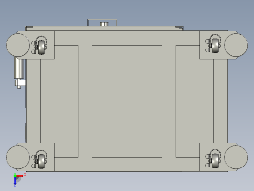 Roller Printing Machine滚筒印刷机3D数模图纸 STEP格式俯视缩略图