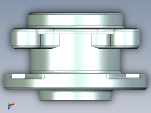 高性能赛车盘式制动器结构设计【浮动盘式】【含三维+CAD图+文档】俯视缩略图