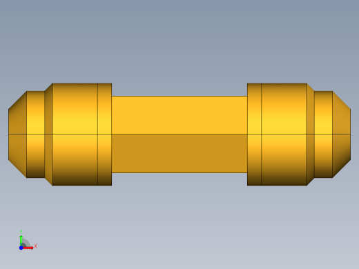 扩口式工业通用硬管接头Union Tee combination sizes 144F-6-6-4前视缩略图