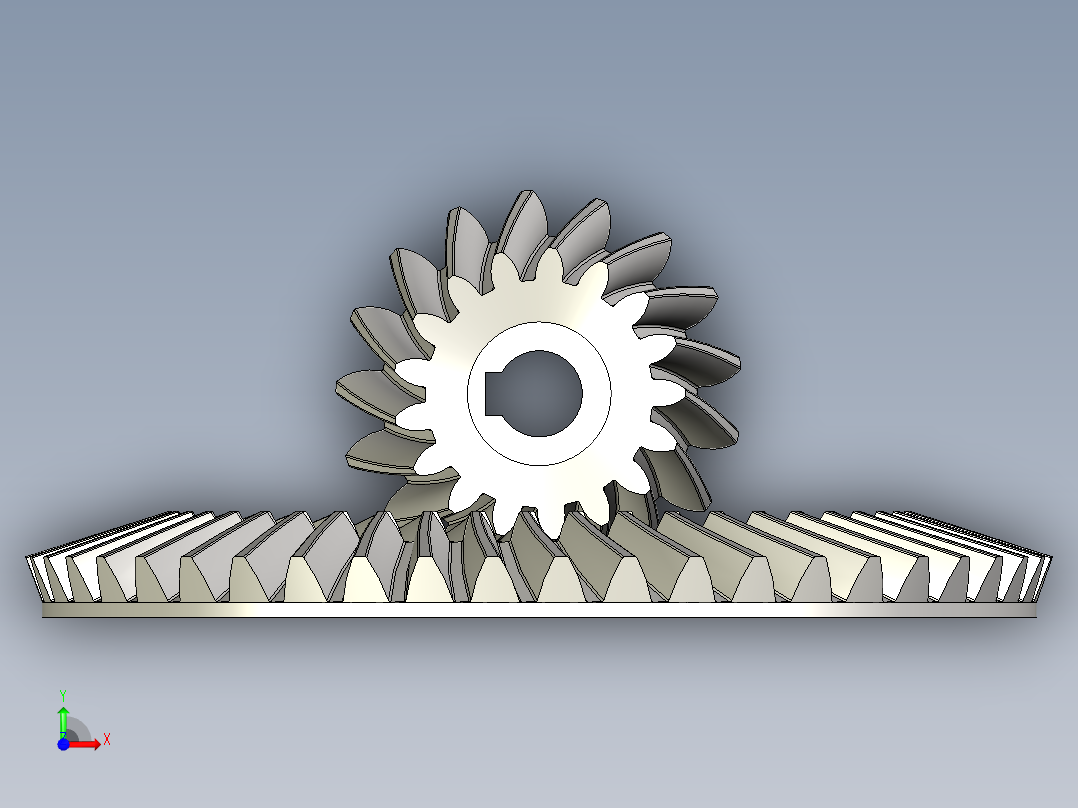 齿轮啮合 (64)前视图