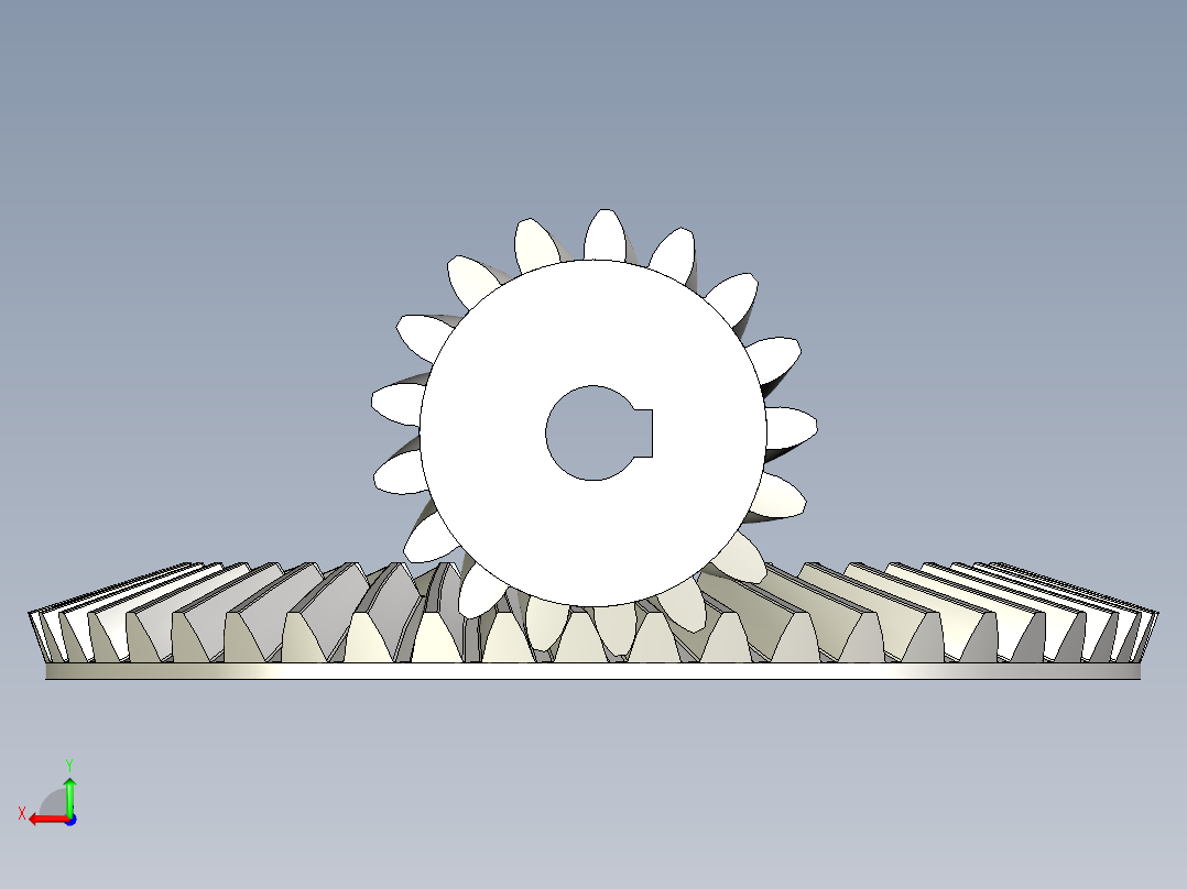 齿轮啮合 (64)后视图