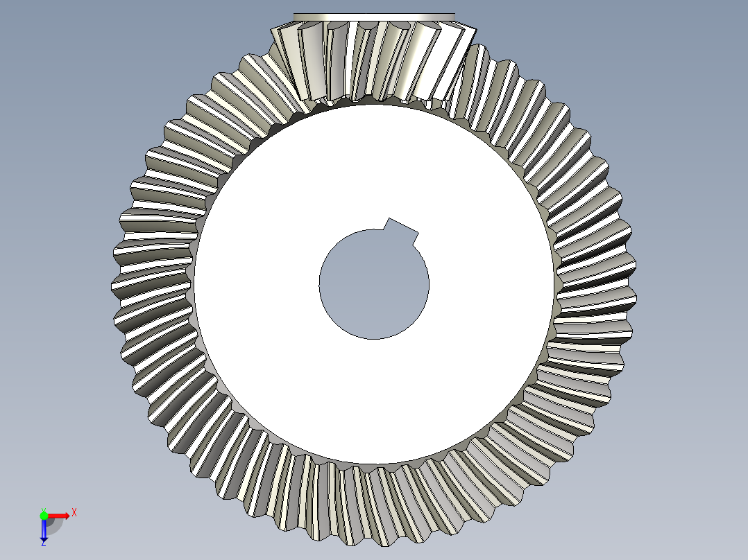 齿轮啮合 (64)俯视图