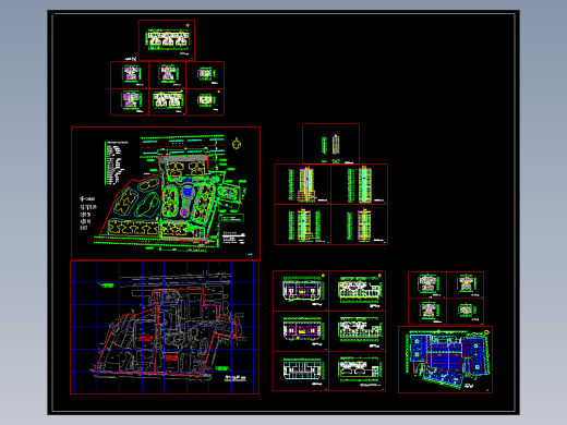 原文化宫高层居住小区全部图纸
