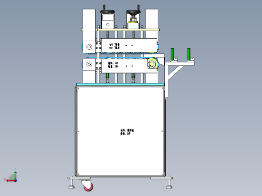 生产线双牵引机（sw18可编辑+cad+bom）后视缩略图