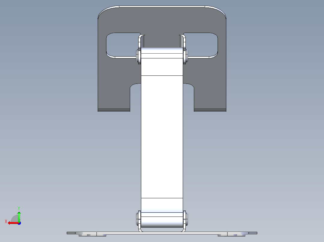 手机支架后视图