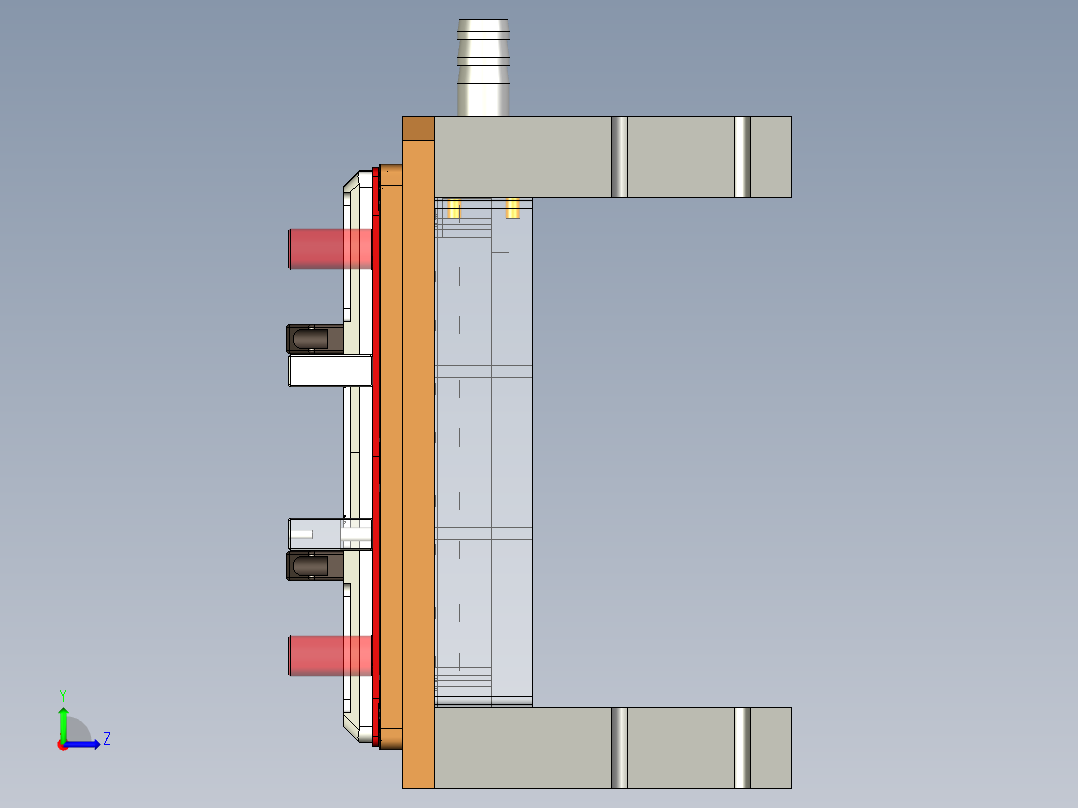gds50-D笔记本CNC工装夹具三维模型-CNC1铣端面-200916左视图