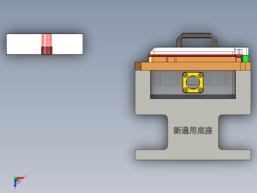 gds50-D笔记本CNC工装夹具三维模型-CNC1铣端面-200916俯视缩略图