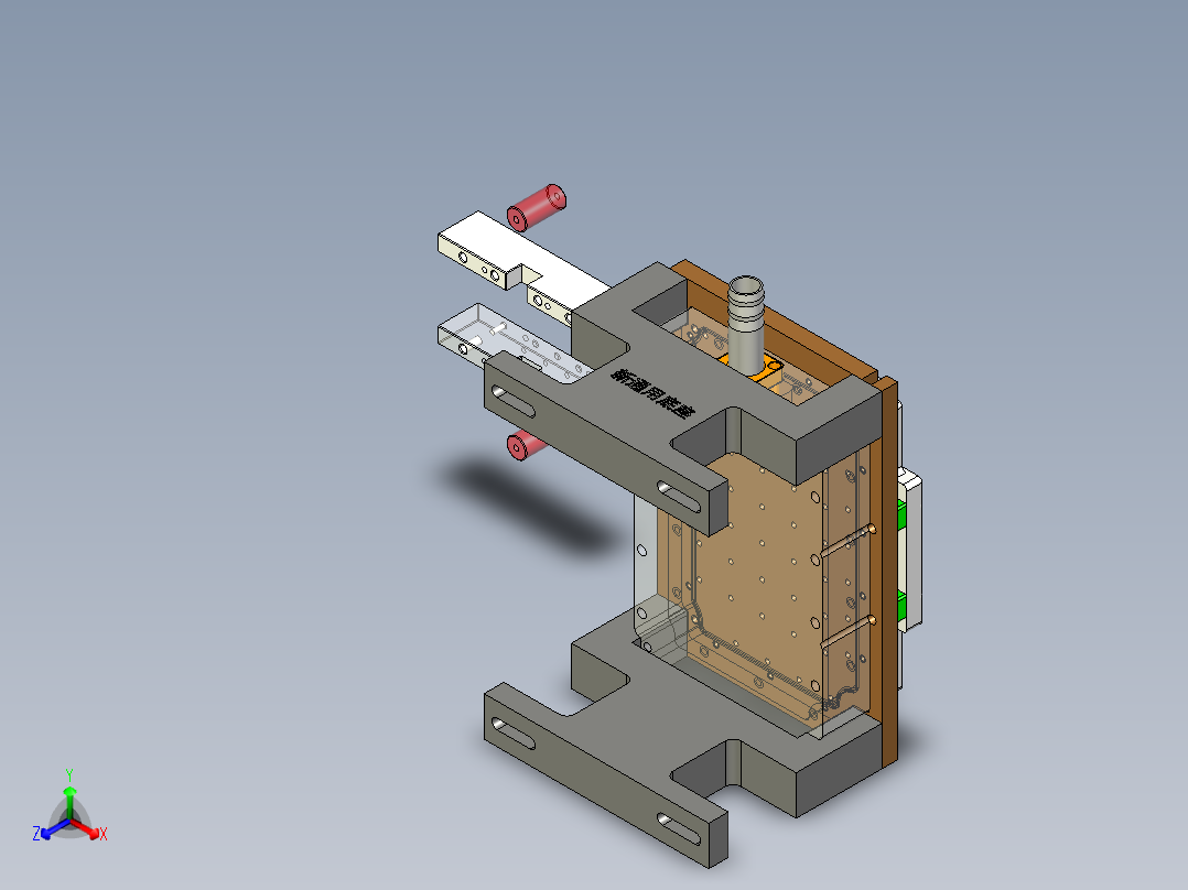 gds50-D笔记本CNC工装夹具三维模型-CNC1铣端面-200916正等轴测图